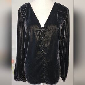 Old Navy V Neck Velvet Top Plus Size XXL
